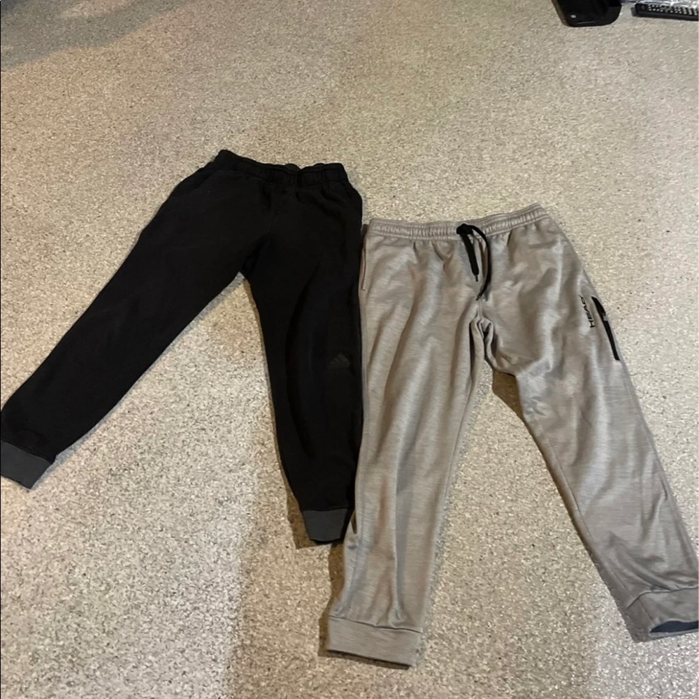 Two Pairs of joggers black and grey